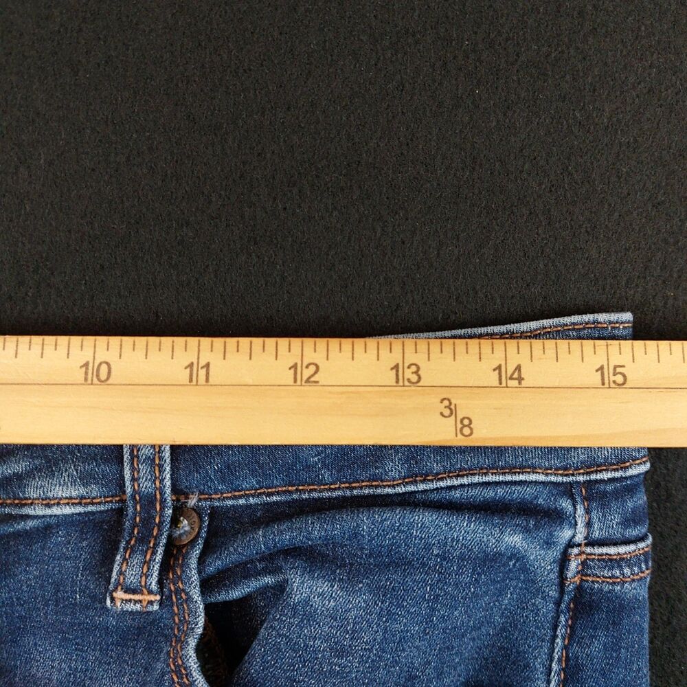 American Eagle High Rise Skinny Kick Stretch Jeans Womens 10R (Fit 30x31) Blue - Picture 5 of 8